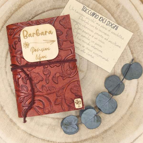 Taccuino con carta artigianale  b Taccuino dei Sogni 05  b