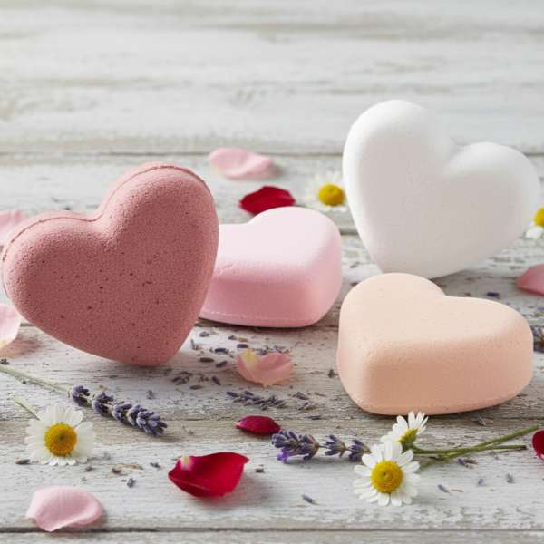 Bomba da bagno a forma di cuore  b profumo Bubble Gum  b   b fai da te  b