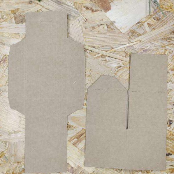 20 Pezzi Portaconfetti A Sacco In Carta Color Tortora - Scatoline Per Bomboniere 6x3.5x11 Cm, Nastro Escluso