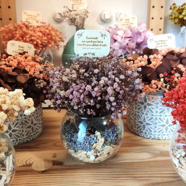 bouquet-vetro-pot-pourri-lavanda-legno-rustic-chic