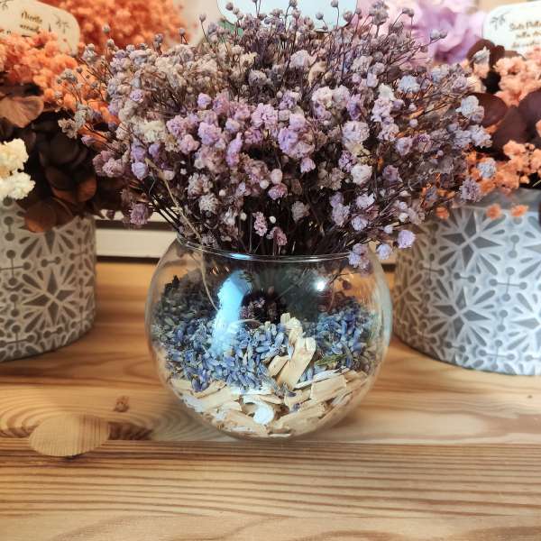 bouquet-vetro-pot-pourri-lavanda-legno-rustic-chic